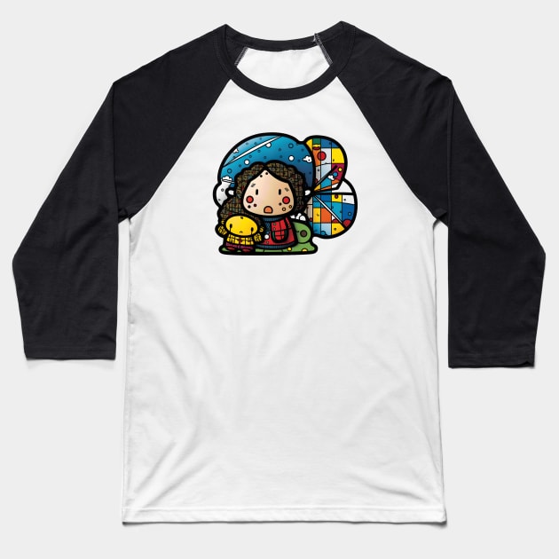 Refugee Girl with Doll: World Refugee Day Awareness Baseball T-Shirt by Xtian Dela ✅